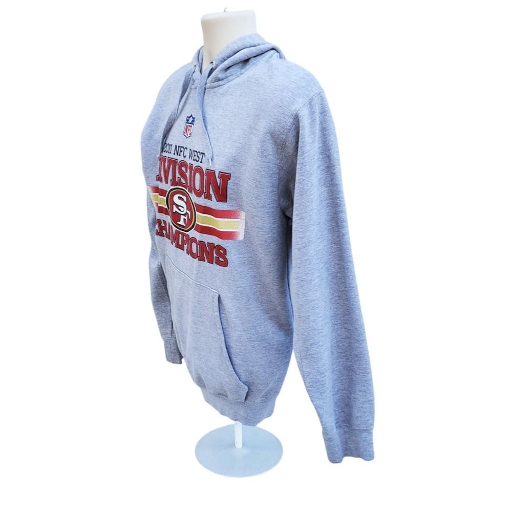 NFL 2011 San Francisco SF 49ers NFC West Division Champions Sweatshirt Hoodie M - Picture 3 of 5